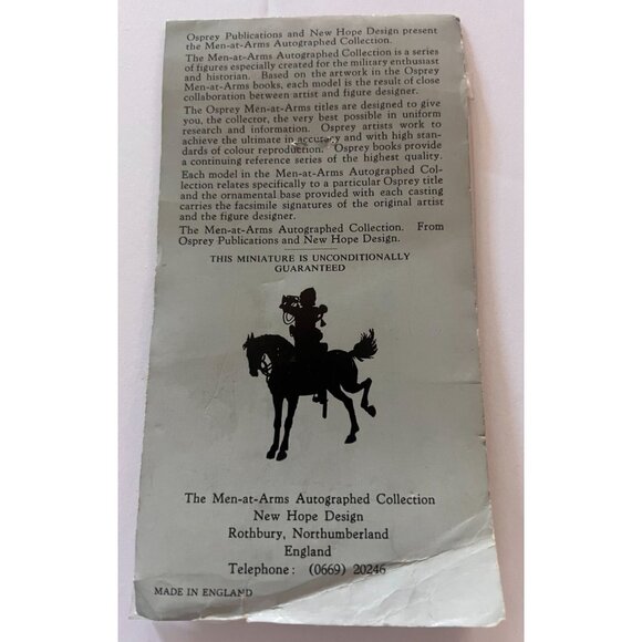 Men At Arms Autographed Collect MA182 Osprey Publishing New Hope Design Figurine - Picture 4 of 6